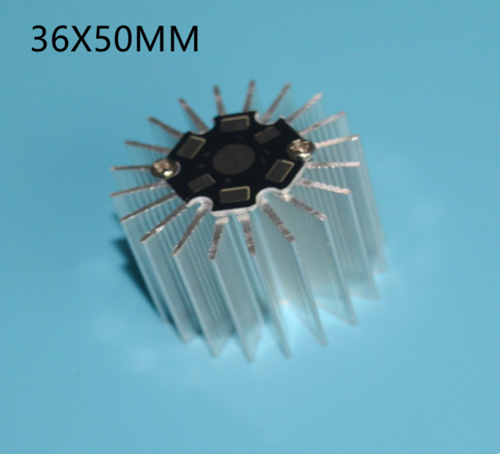 36mmX50mm LED 방열판 라디에이터 알루미늄 1W 3W 5W 방열판 라디에이터 가정용 램프 라디에이터 교체 가능